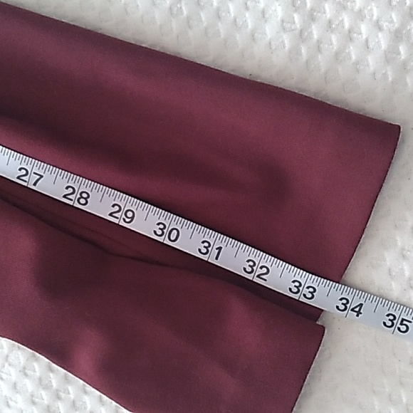 NWT Anthropologie Elevenses Burgundy The Brighten Wide Leg Pants - Picture 10 of 10